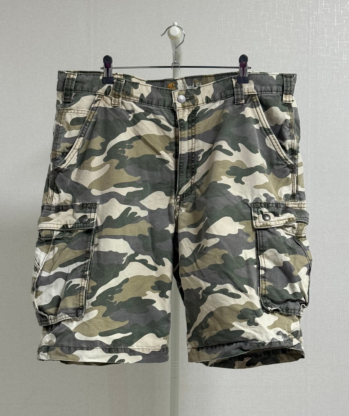 칼하트 클래식 카모플라쥬 카고 워크 쇼츠 W38 상품이미지1