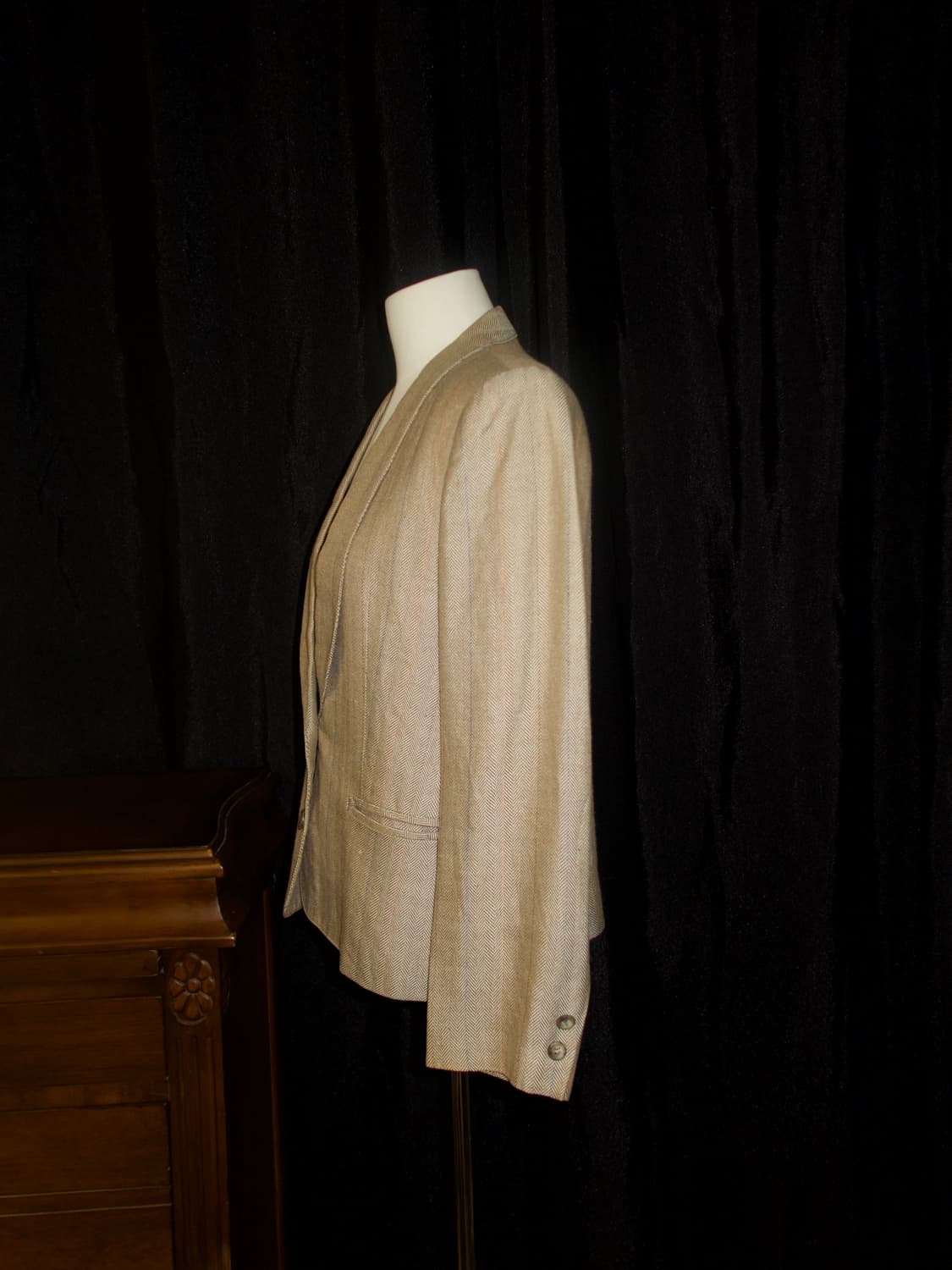 80s japan roll collar jacket  상품이미지2