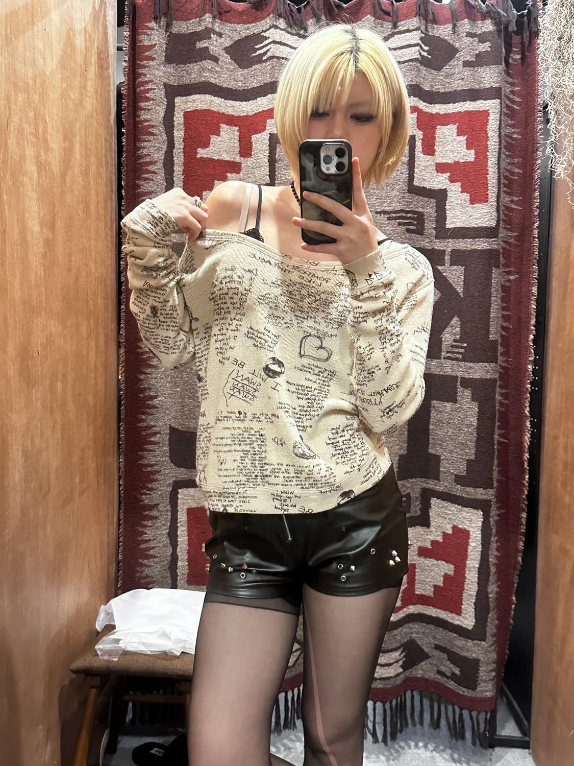 HYSTERIC GLAMOUR Message L/S T-shirt 상품이미지4