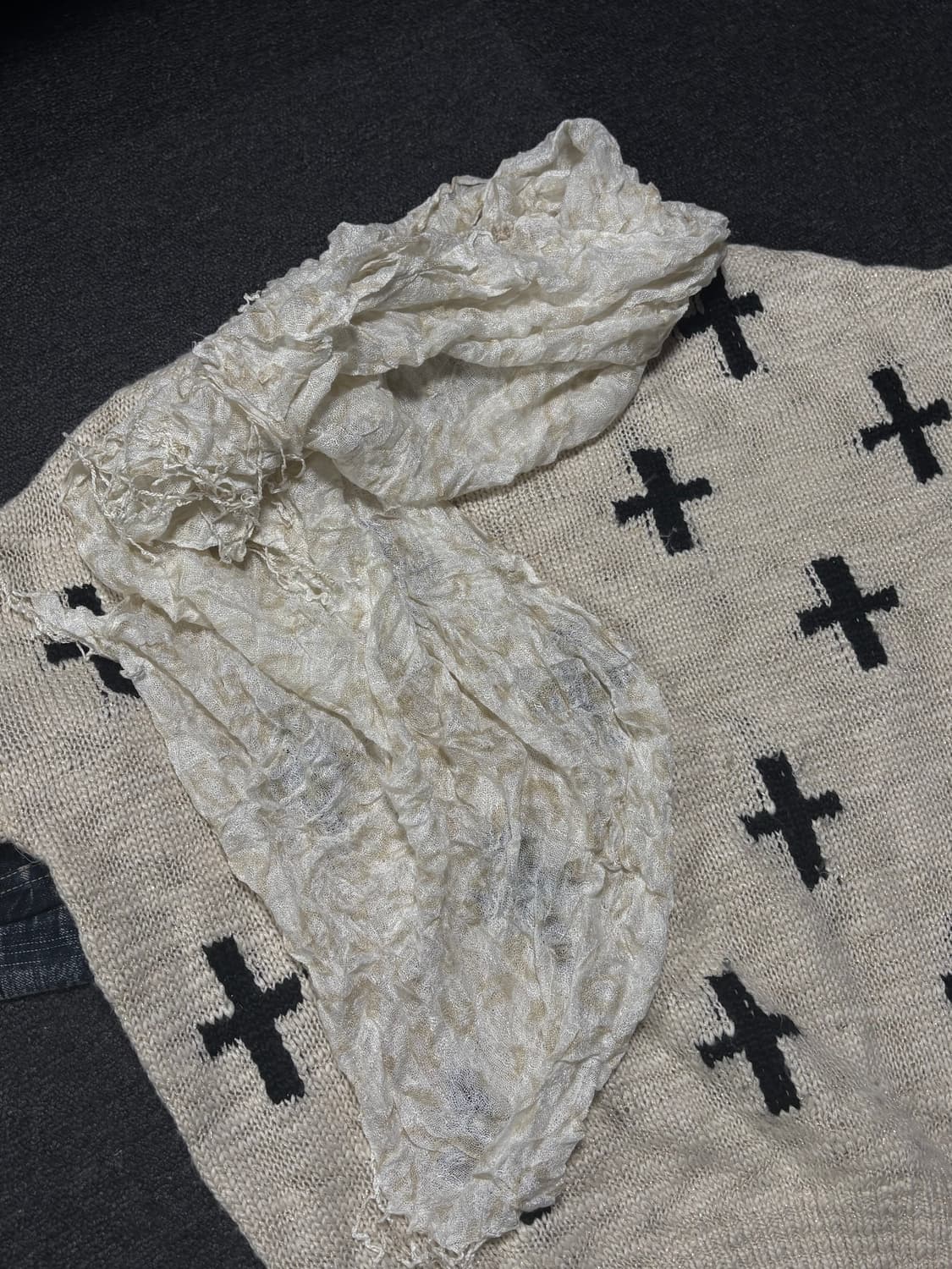 Japanese Fairy-grunge muffler 상품이미지3