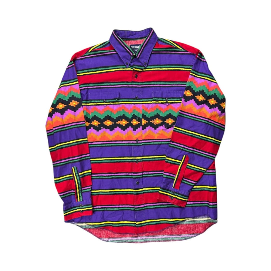 XL) 랭글러 USA 퍼플 멀티 스트라이프 웨스턴 셔츠 TS-044 상품이미지1