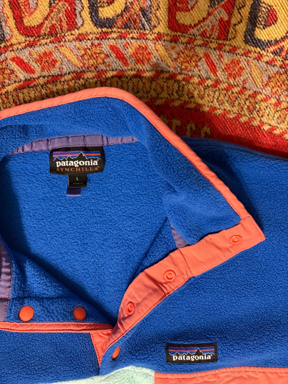 파타고니아 빈티지 신틸라 스냅 풀오버 상품이미지2