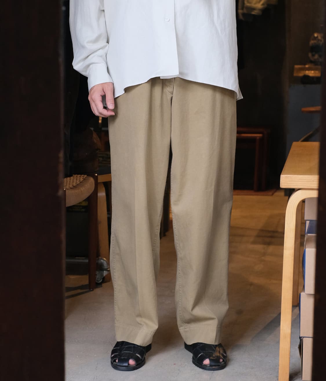 [1] 25AW 아프레쎄 빈티지 치노 베이지 상품이미지7