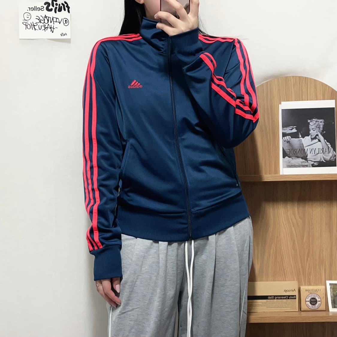 [정품] 아디다스 네이비 트랙탑 트레포일 져지 [ 95 ] 상품이미지3