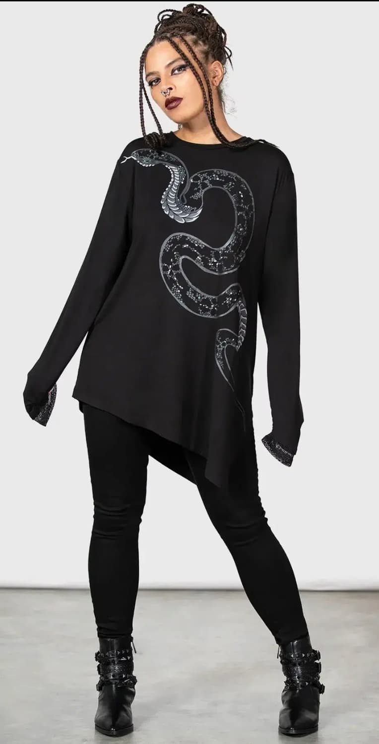 킬스타 뱀프린팅 긴팔 상품이미지2