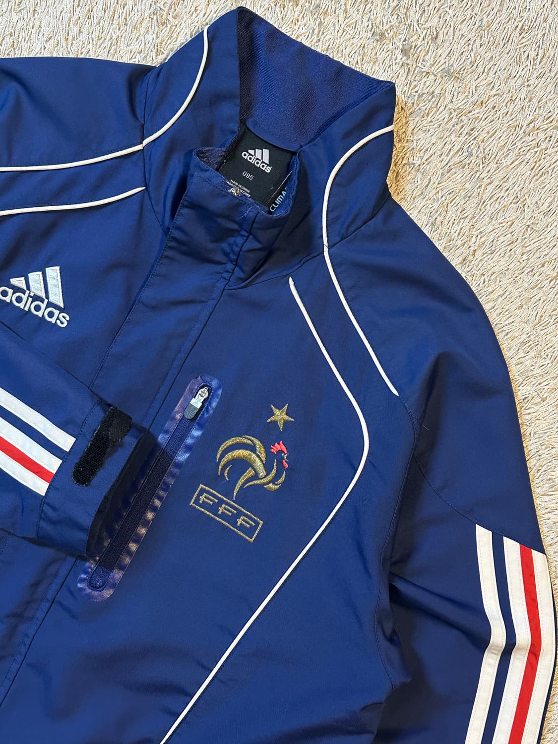 대장급) 아디다스 프랑스 국대 바람막이 자켓 블루 상품이미지2