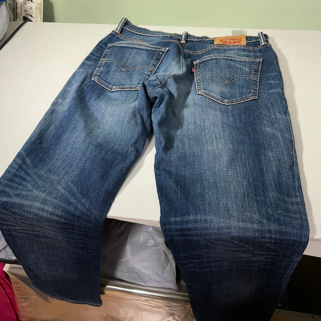 M-L 리바이스511 슬림핏 빈티지워시드 중청 데님팬츠 상품이미지6