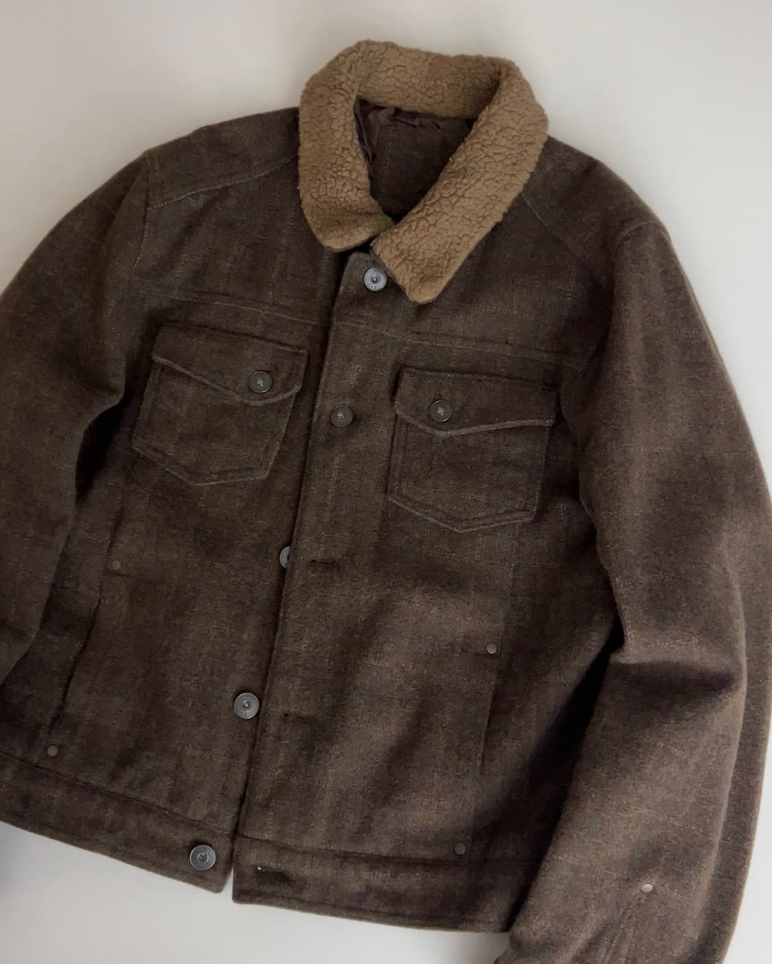 갭 울 체크 트러커 자켓 L 상품이미지2