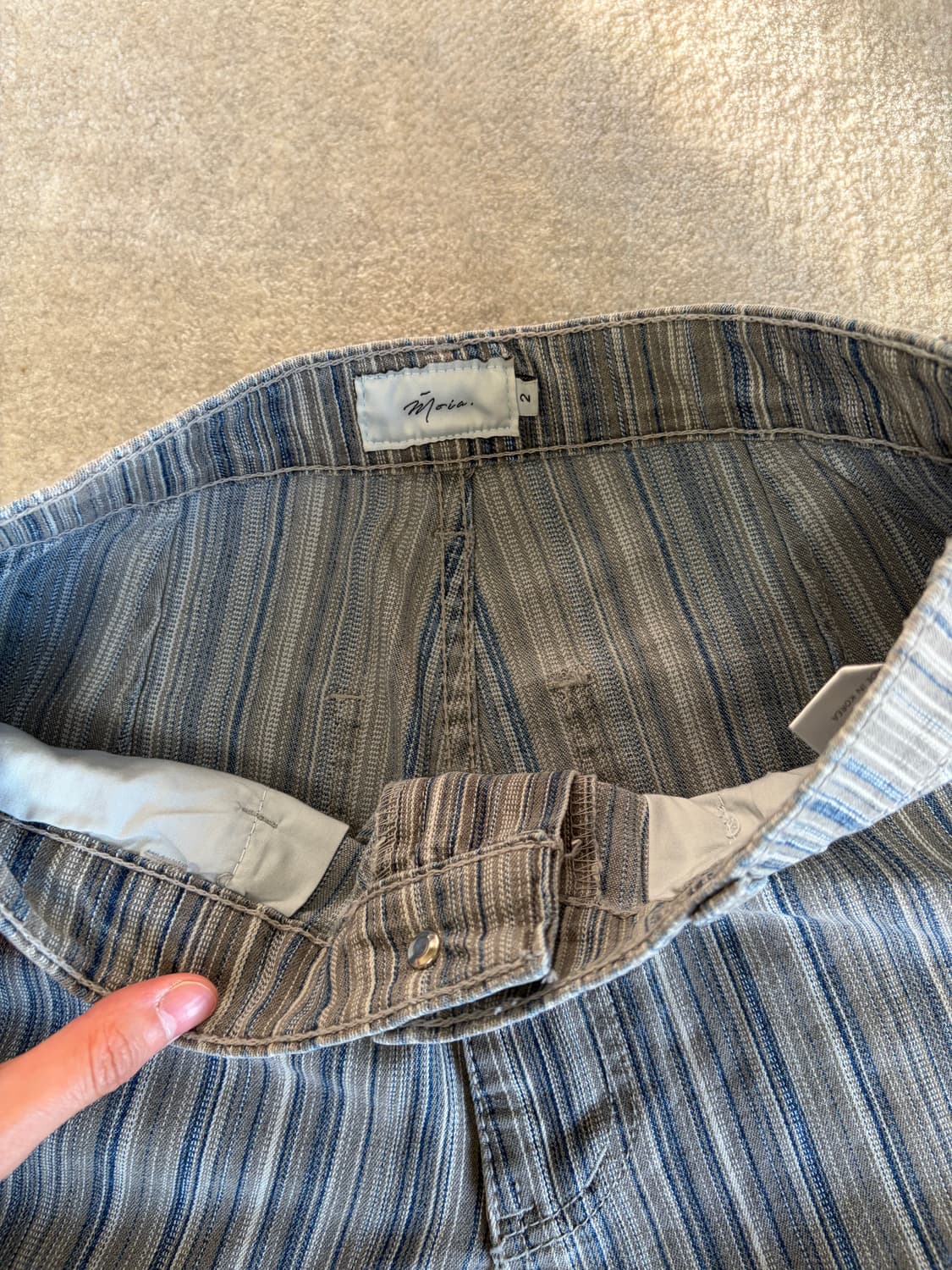 모이아 스트라이프 데님팬츠 상품이미지3