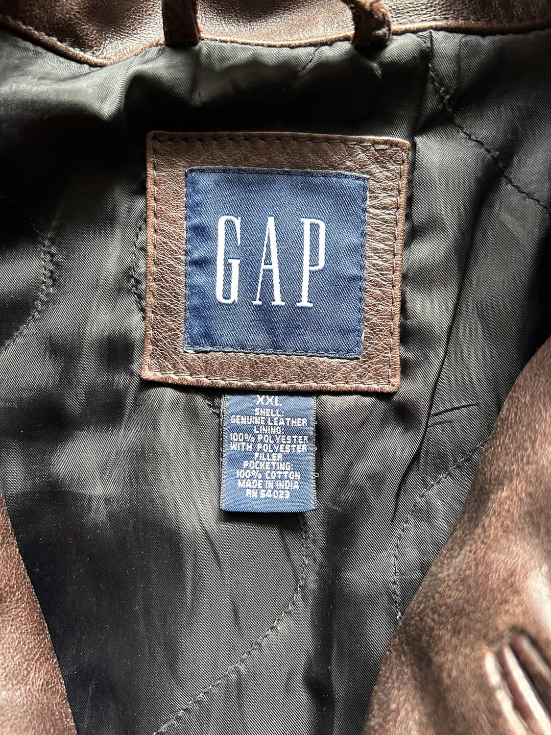 올드 갭 레더 카코트 xxl 상품이미지4