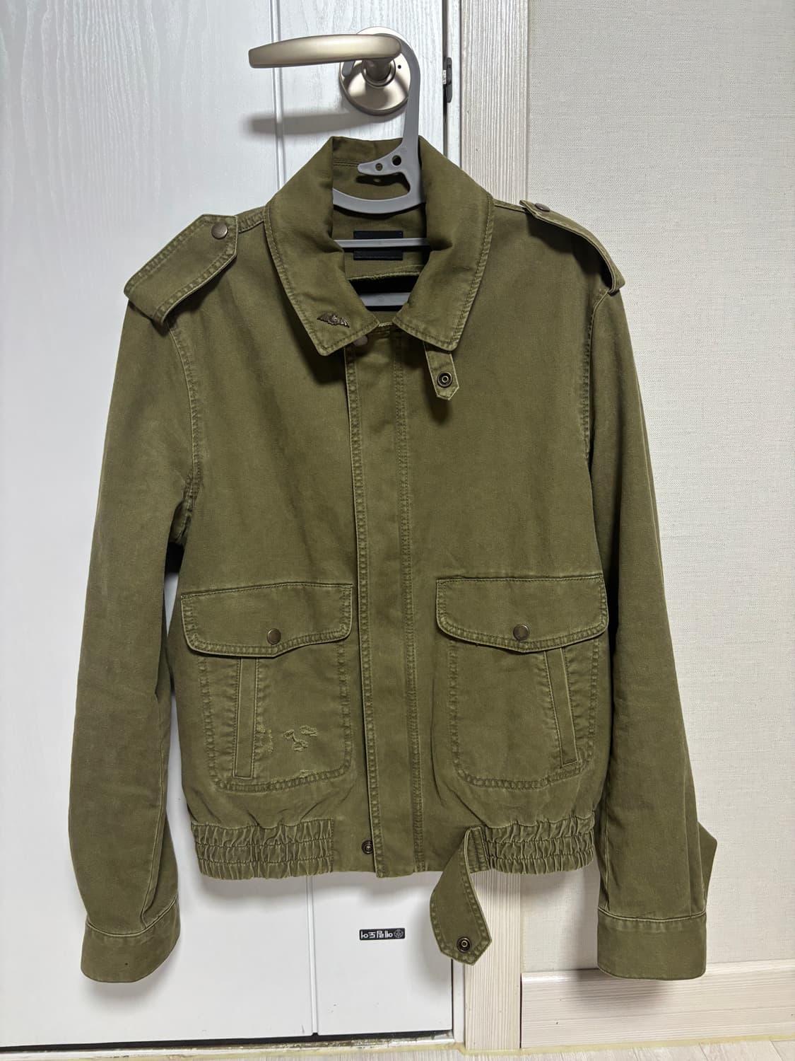 Saint Laurent bat pin aviator jacket 카키  상품이미지1