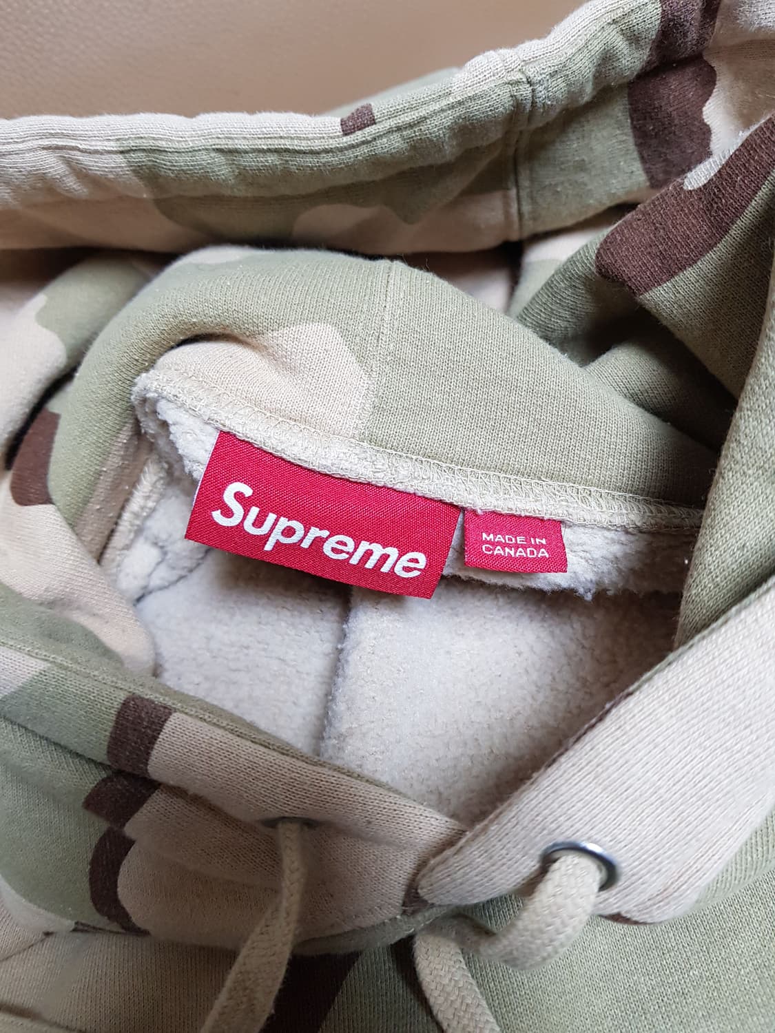 슈프림 S로고 후드 티셔츠 데저트 카모 24SS 상품이미지6