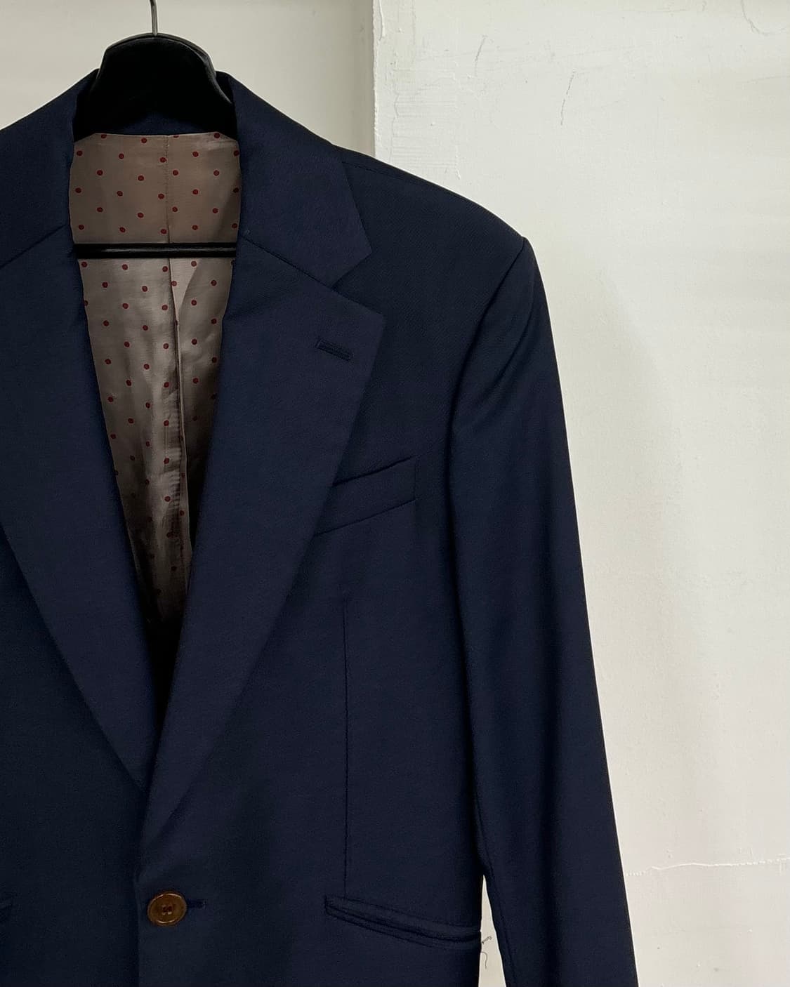비비안 웨스트우드 네이비 블루 원 버튼 울 블레이저 자켓 상품이미지4