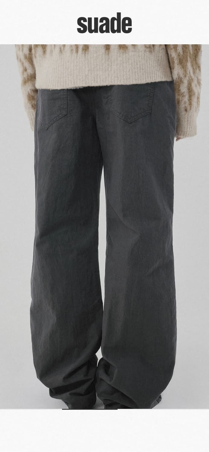 Suade 기명 팬츠 챠콜 S 상품이미지5