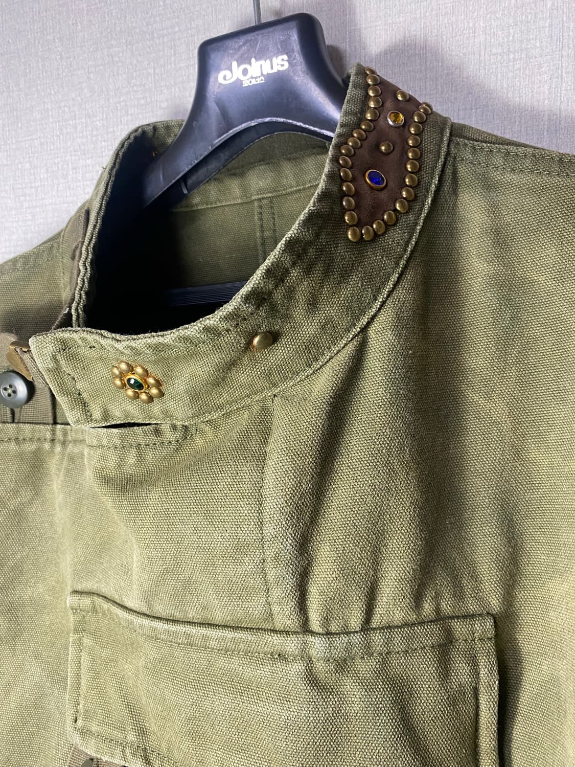 워시드 잼스톤 스웨덴 모터사이클 자켓 상품이미지3