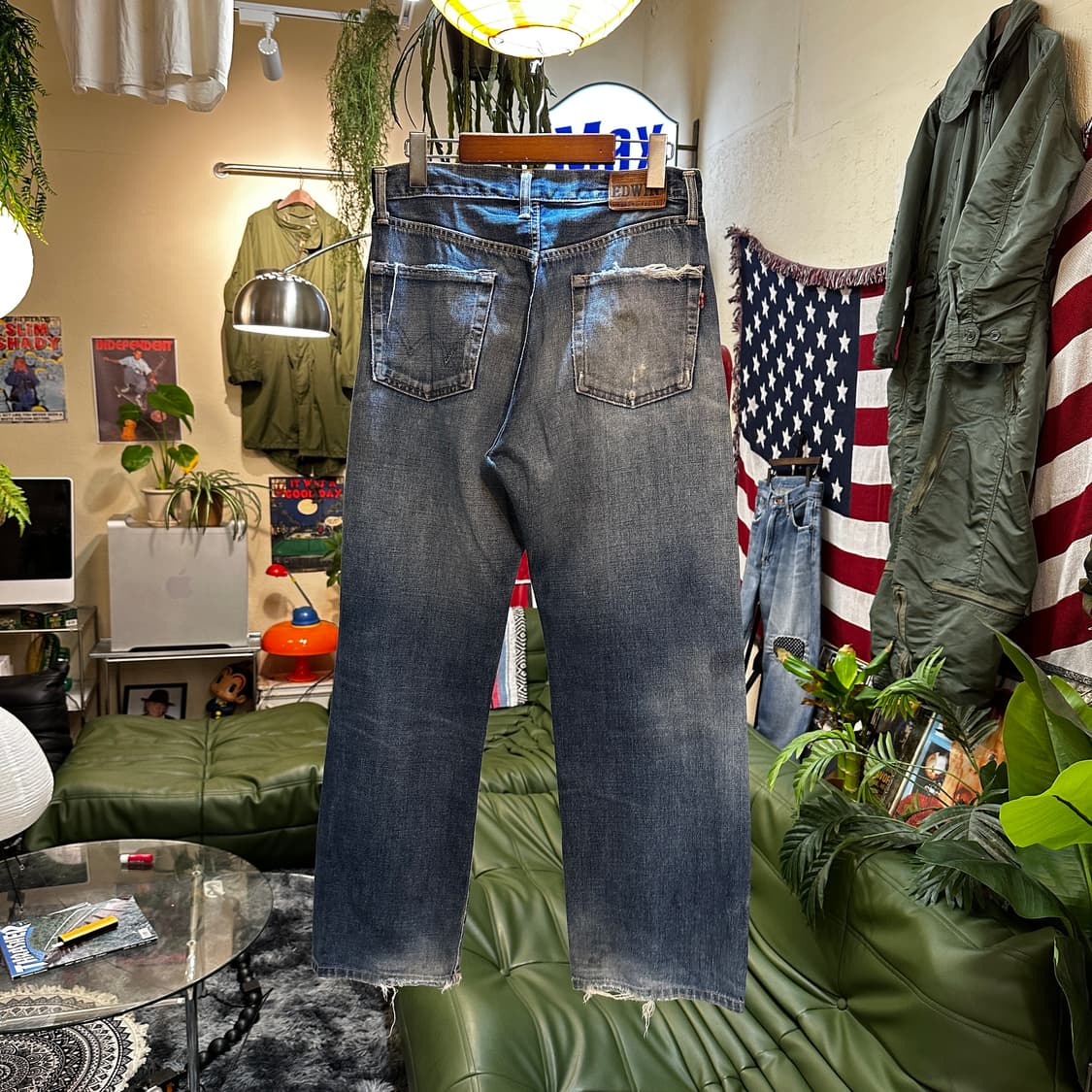 90s Edwin 505sx Distressed Selvedge Jean 상품이미지4