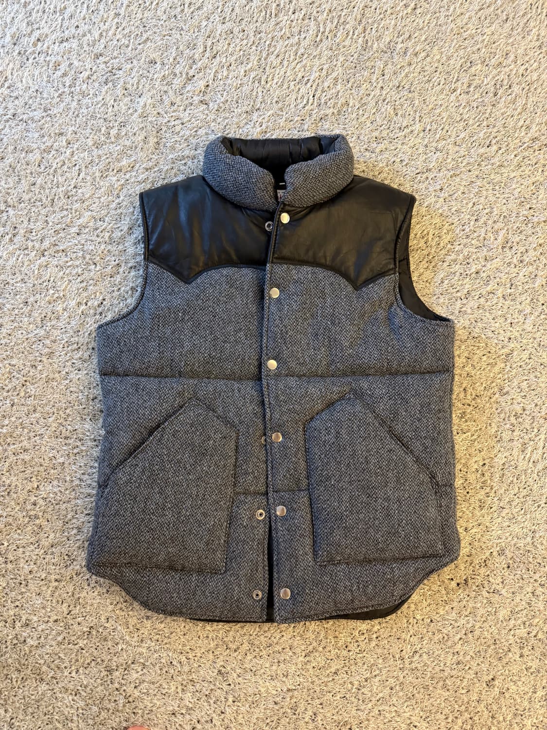 해리스트위드 패딩 베스트 상품이미지2