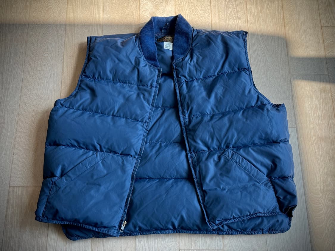 [Made in USA] 80-90s 에디바우어 블랙 택 구스다운 베스트 상품이미지1