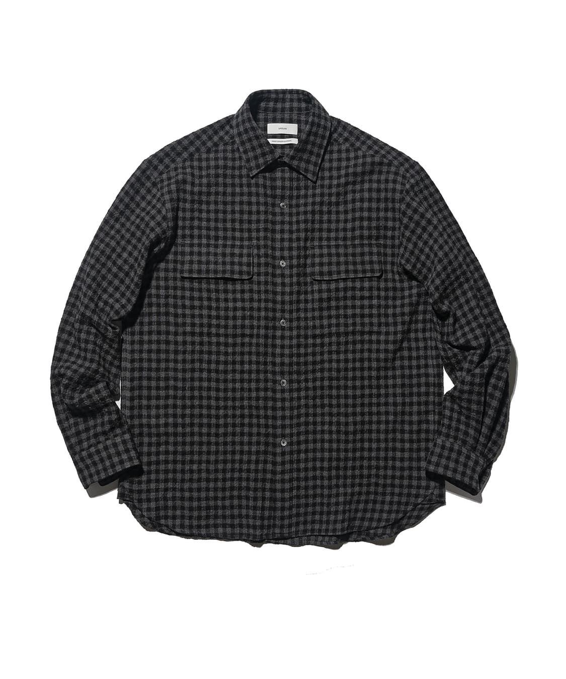 (3, 새상품) 아워셀브스 C/W 깅엄 체크 셔츠 차콜 상품이미지1