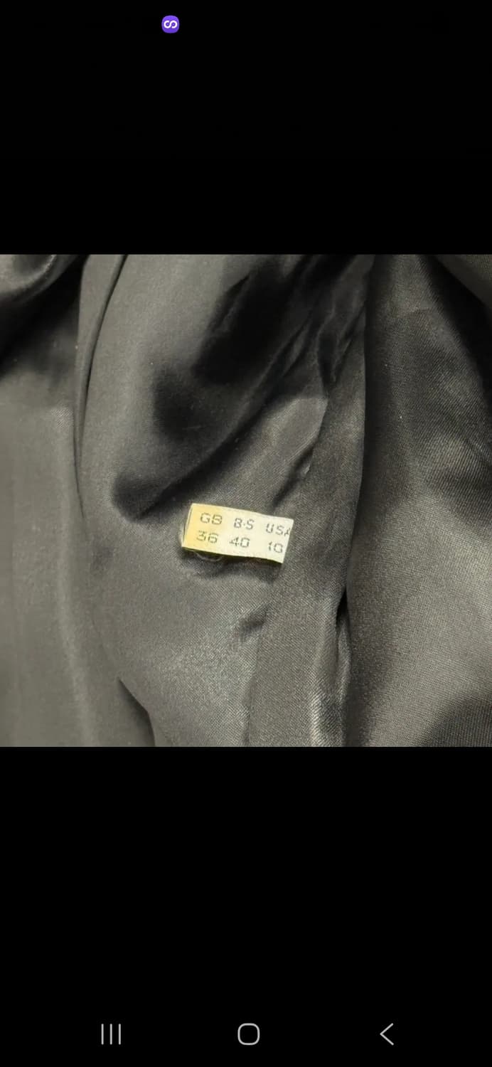 [정품] 빈티지 리얼레더 코트 블랙 c1 상품이미지6