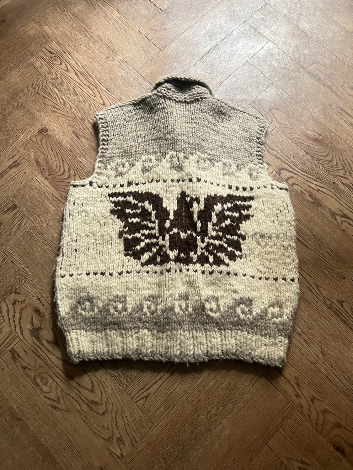 [XL]90's 캐나다 썬더버드 코위찬 집업 베스트 상품이미지6