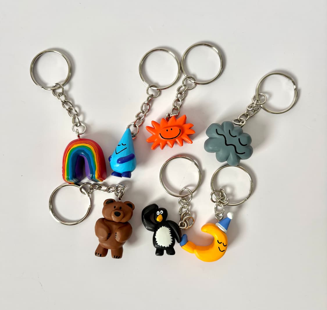 다이스케 콘도 키링 7종일괄 ☀️🌈 상품이미지1