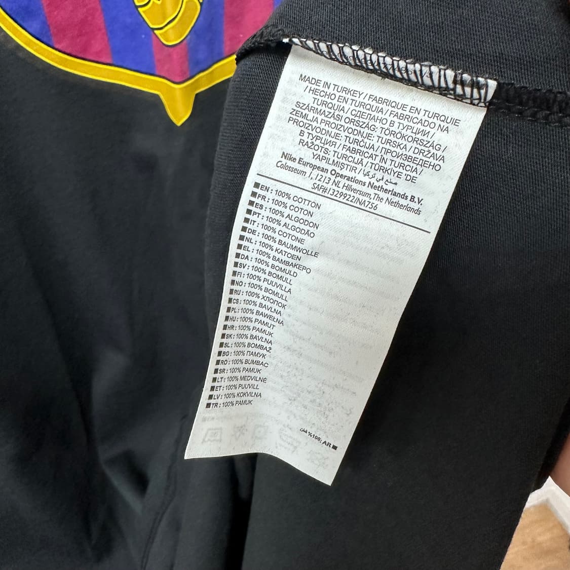 (새상품) 나이키 FC바르셀로나 블랙 반팔 티셔츠 XL사이즈 상품이미지7
