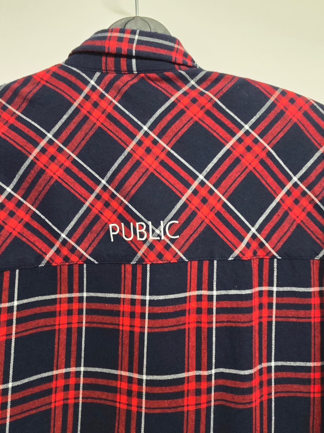 스튜디오 톰보이 레드 체크 반팔 셔츠 상품이미지5