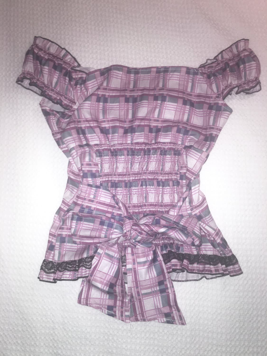 빈티지 오프숄더 반팔 상의 상품이미지2