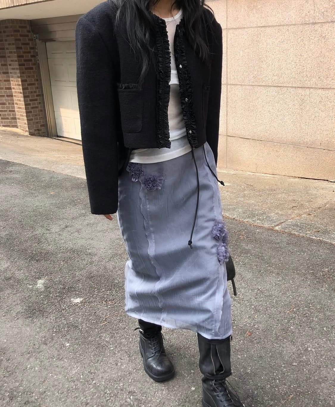 아키텍트 플라워 스커트-퍼플 상품이미지1