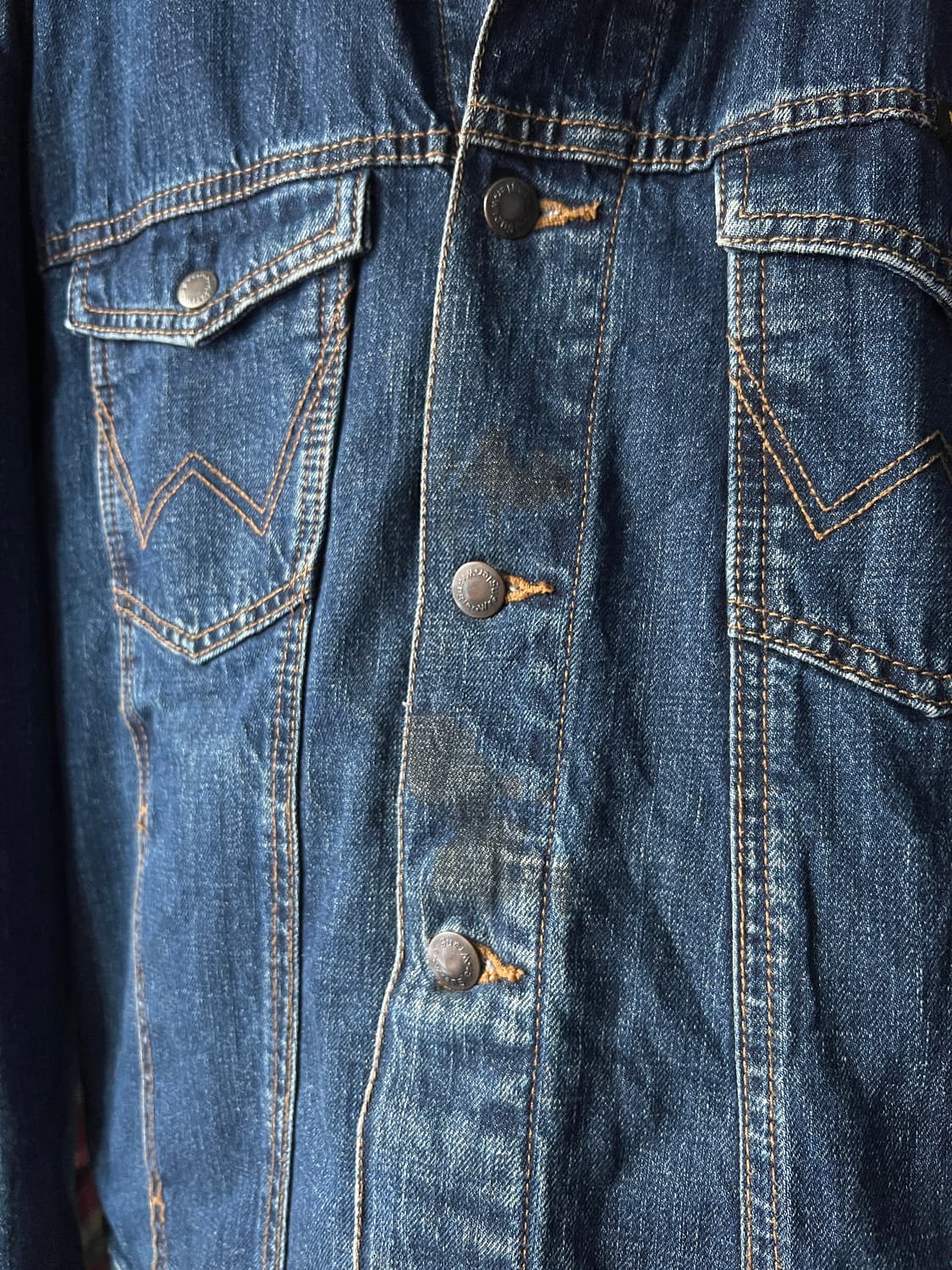 [L]Wrangler USA 랭글러 체크 라이닝 데님 트러커 자켓 상품이미지3