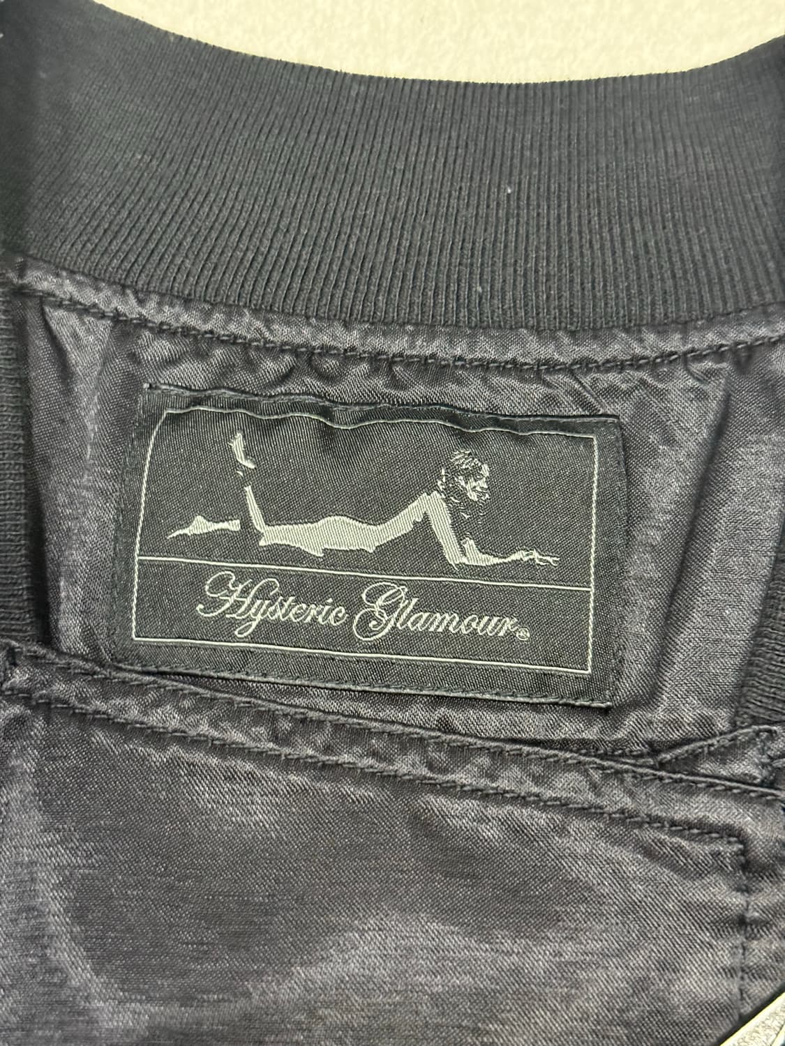 히스테릭 글래머 아카이브 히스걸 자수 사틴 라이더 자켓 상품이미지4