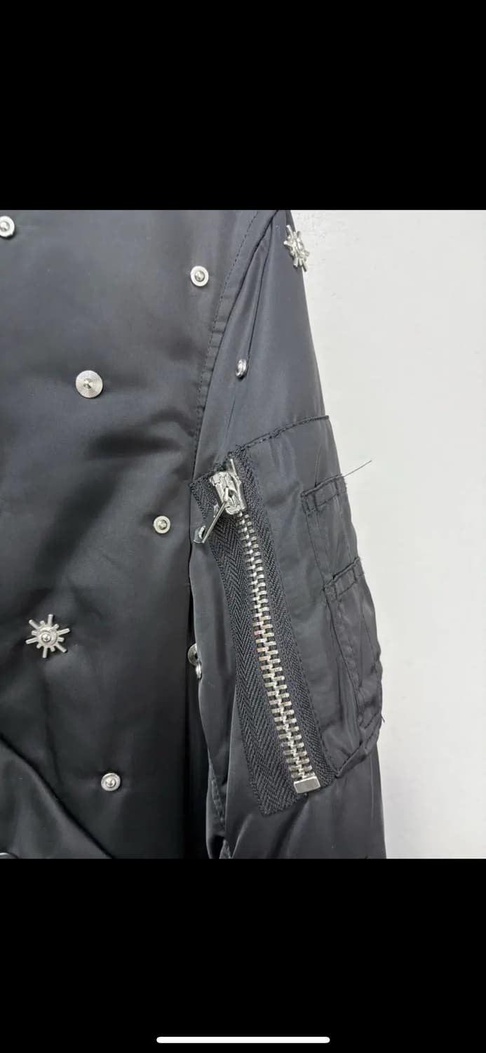 산드로 스터드 블랙포켓 봄버자켓 H1480 상품이미지3