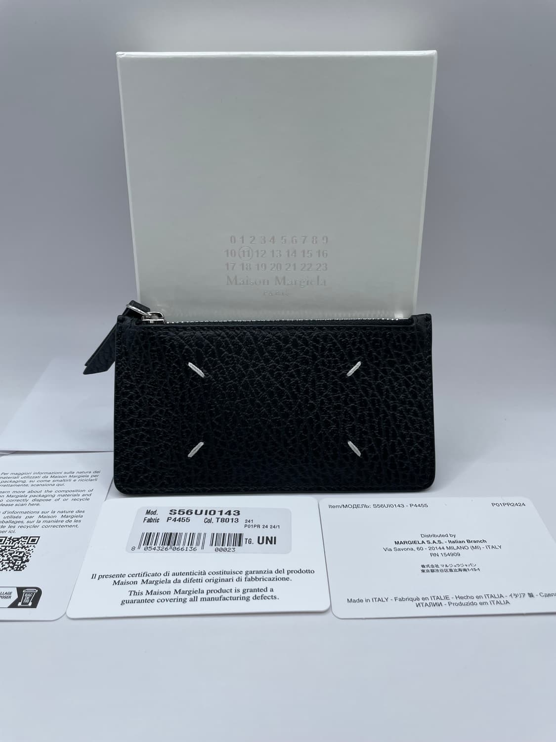 메종 마르지엘라 포 스티치 지퍼 카드지갑 상품이미지1