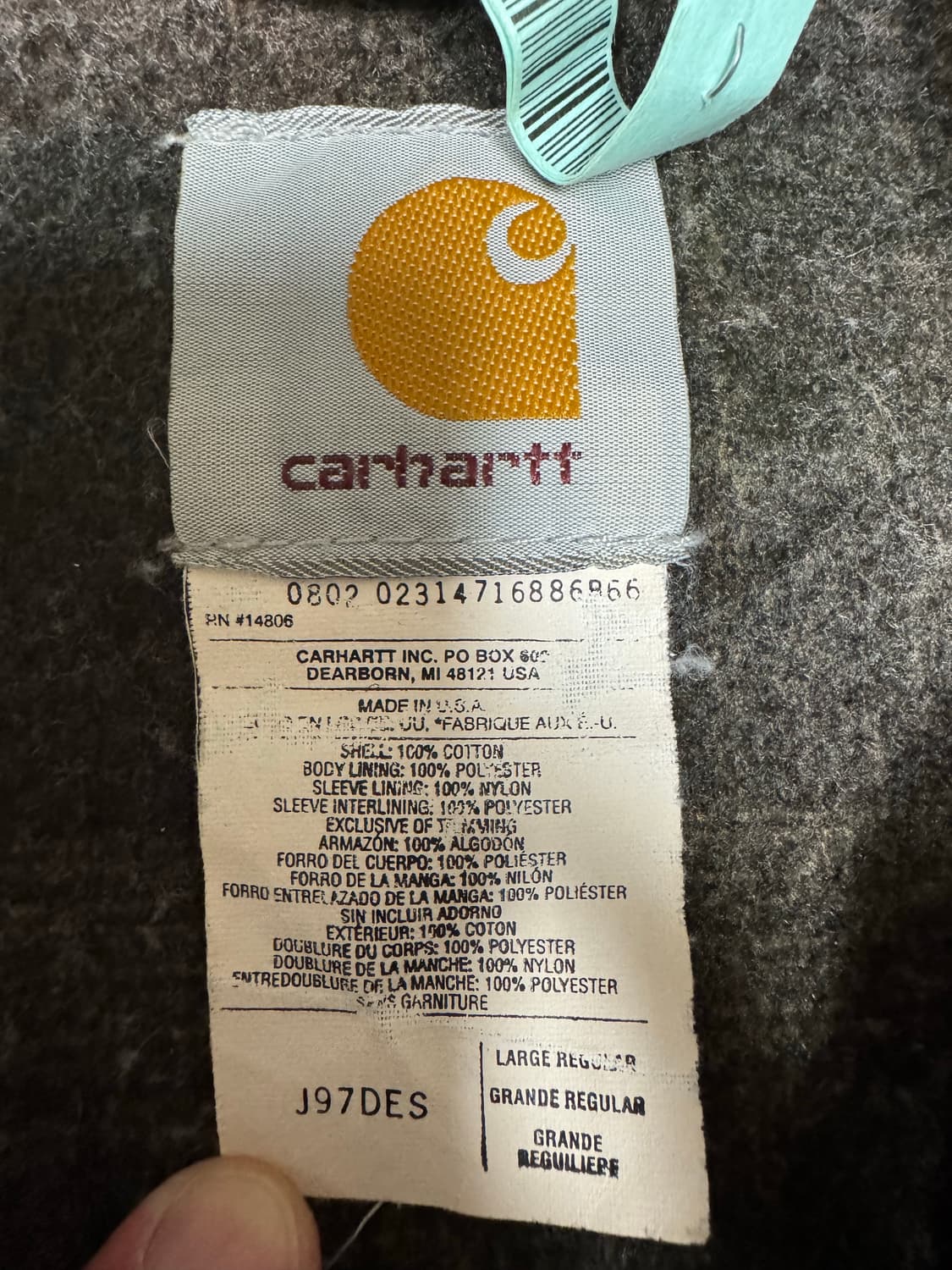 칼하트 디트로이트 j97 데스 des large 상품이미지3