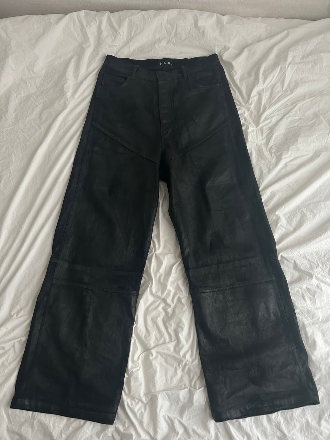 p.l.n. 오일스킨 팬츠 L 상품이미지2