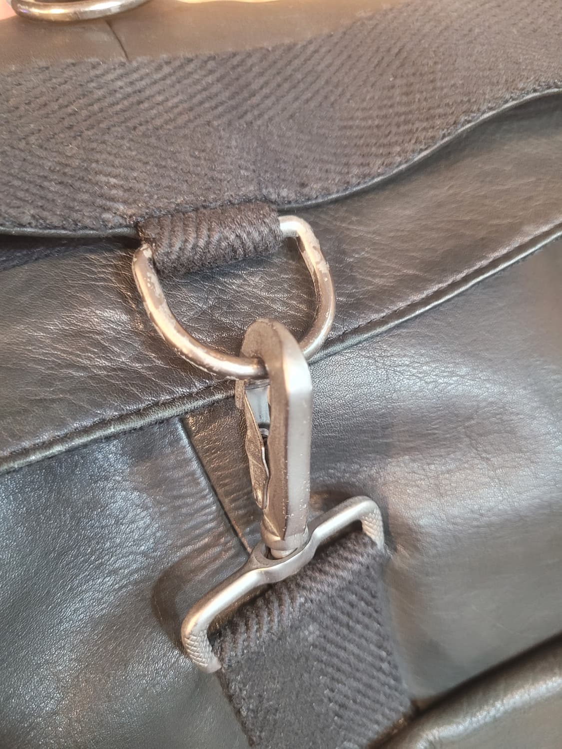 만다리나덕 가죽 백팩 블랙 상품이미지7