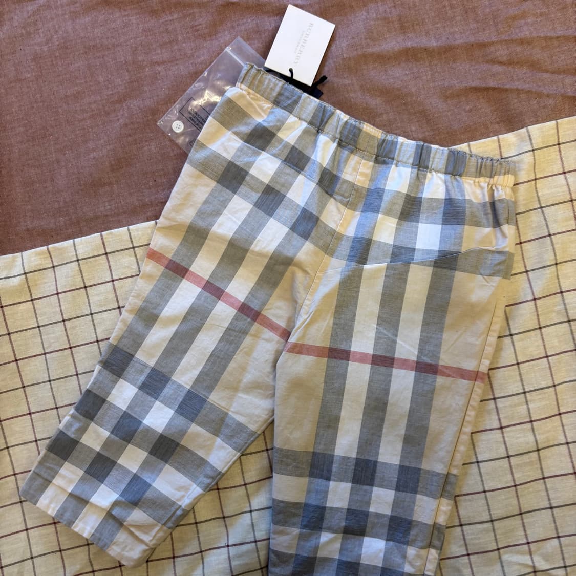 버버리 키즈 체크 팬츠(73/44)   상품이미지4