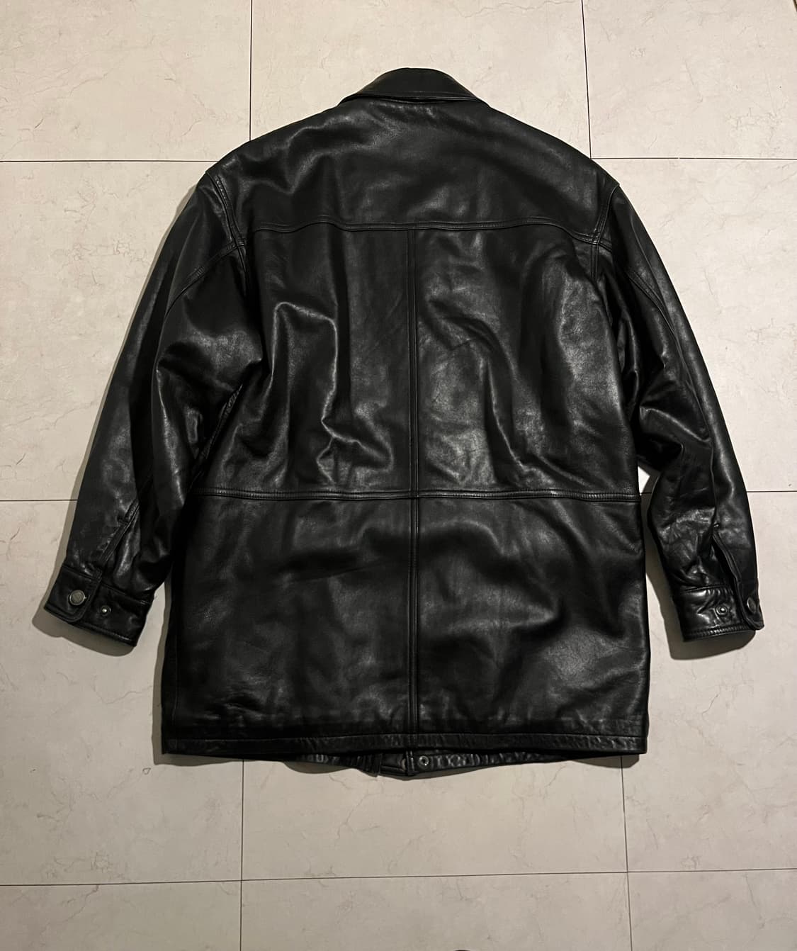 (장문주의) 파올로 구찌 램스킨 코트 L 상품이미지3