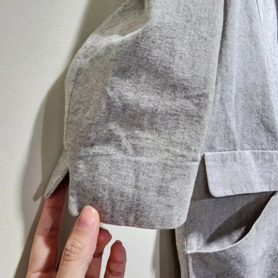 마쥬 그레이 린넨 자켓 상품이미지4