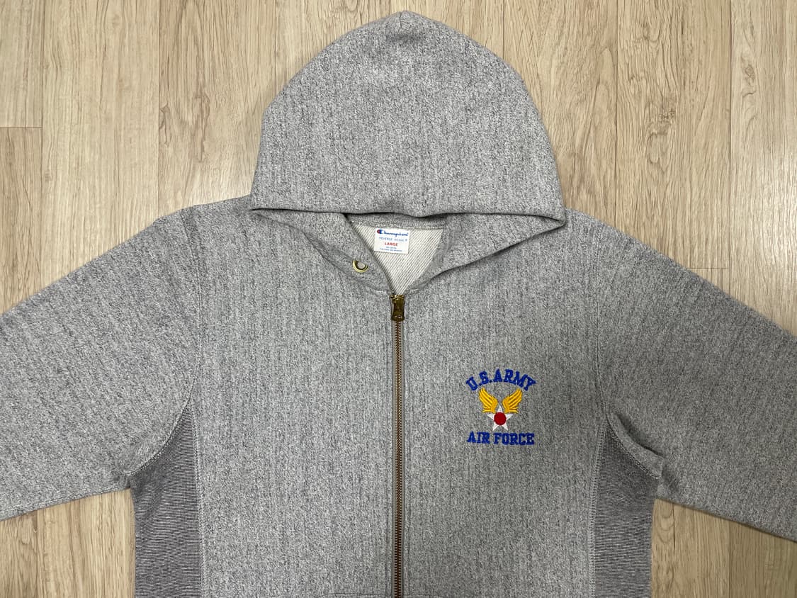 95) 80's 복각 챔피온 미군 리버스위브 후드집업(RRL&LVC&폴로 상품이미지1