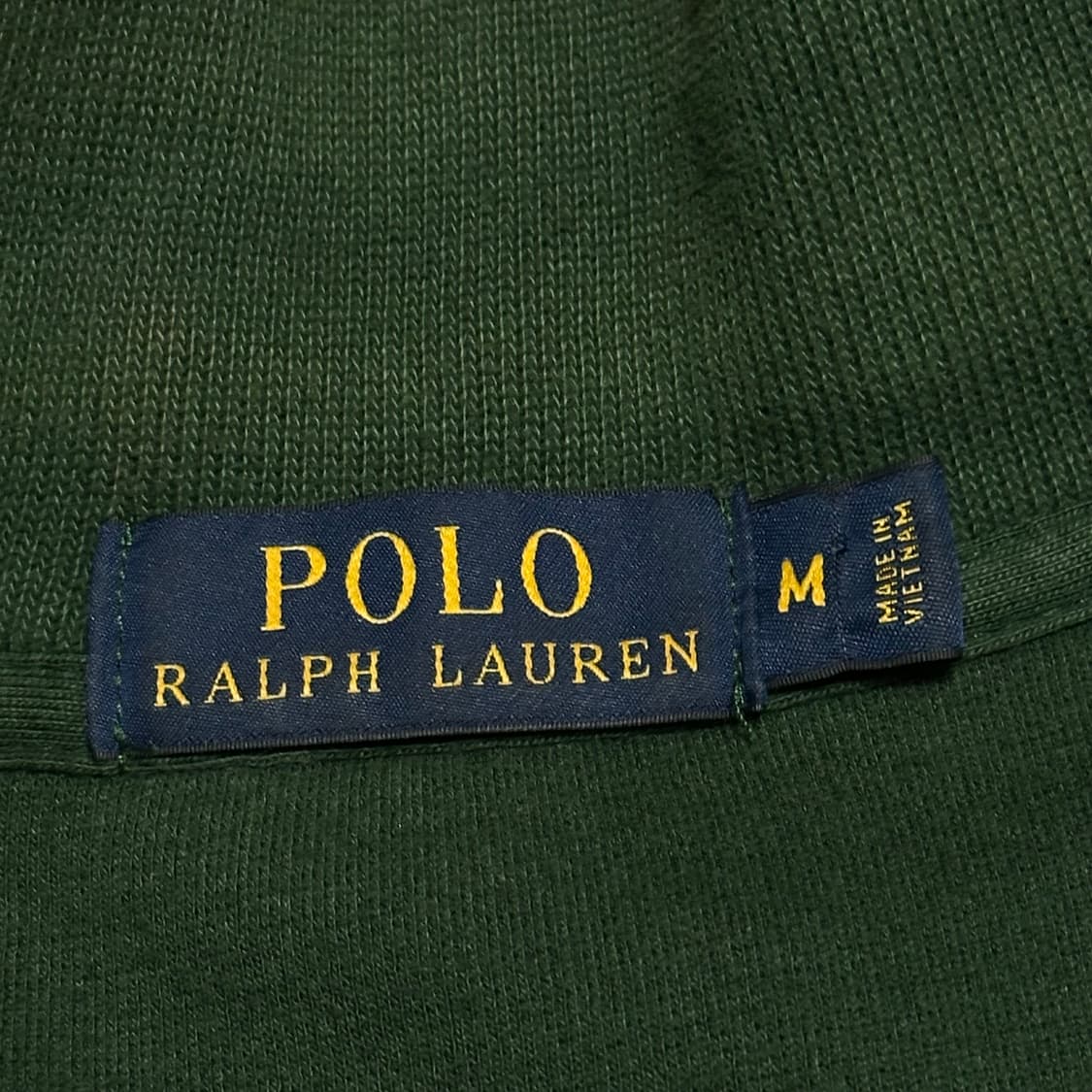 M 폴로랄프로렌 그린 반집업 코튼 니트  상품이미지4