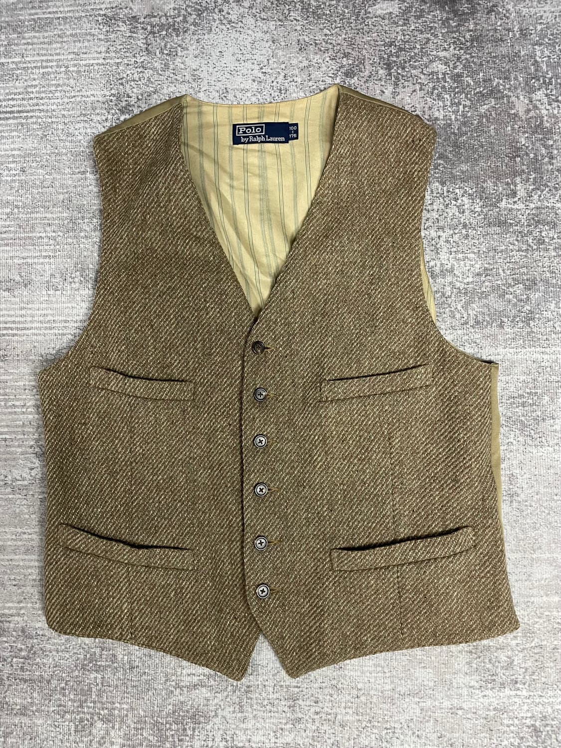90s Polo RL 트위드 울 베스트 상품이미지8