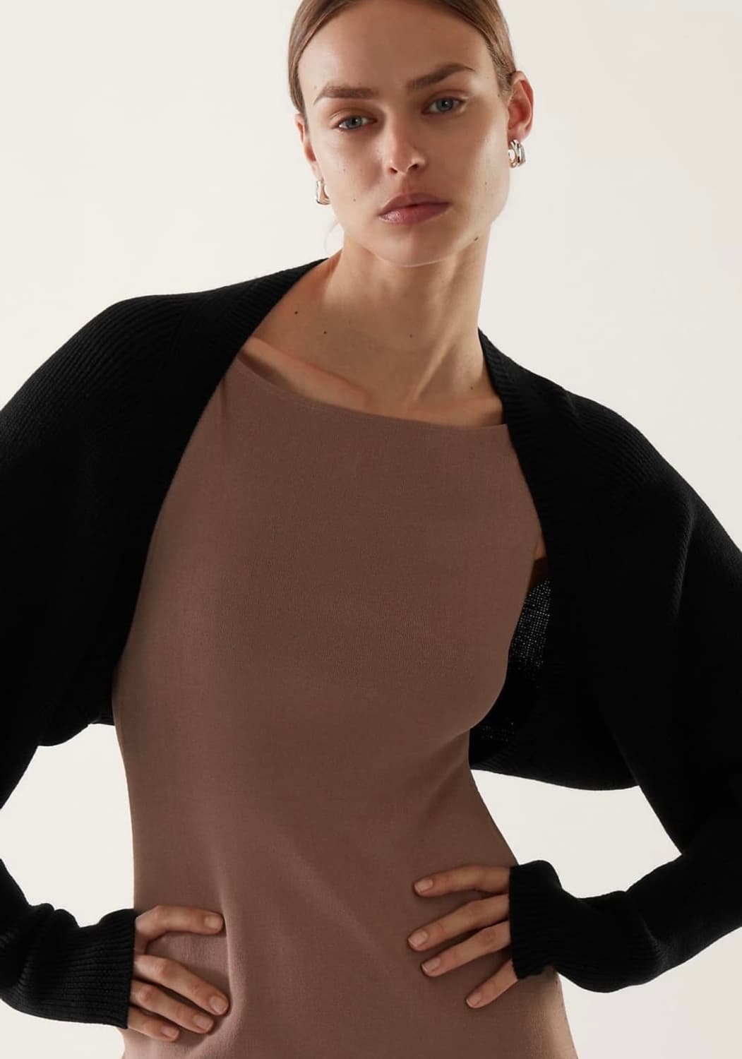 코스 니티드 메리노 울 하이브리드 가디건 상품이미지1