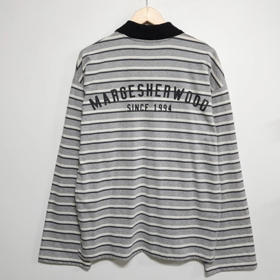 프리사이즈 마지셔우드 스트라이프 카라티 롱슬리브 상품이미지5