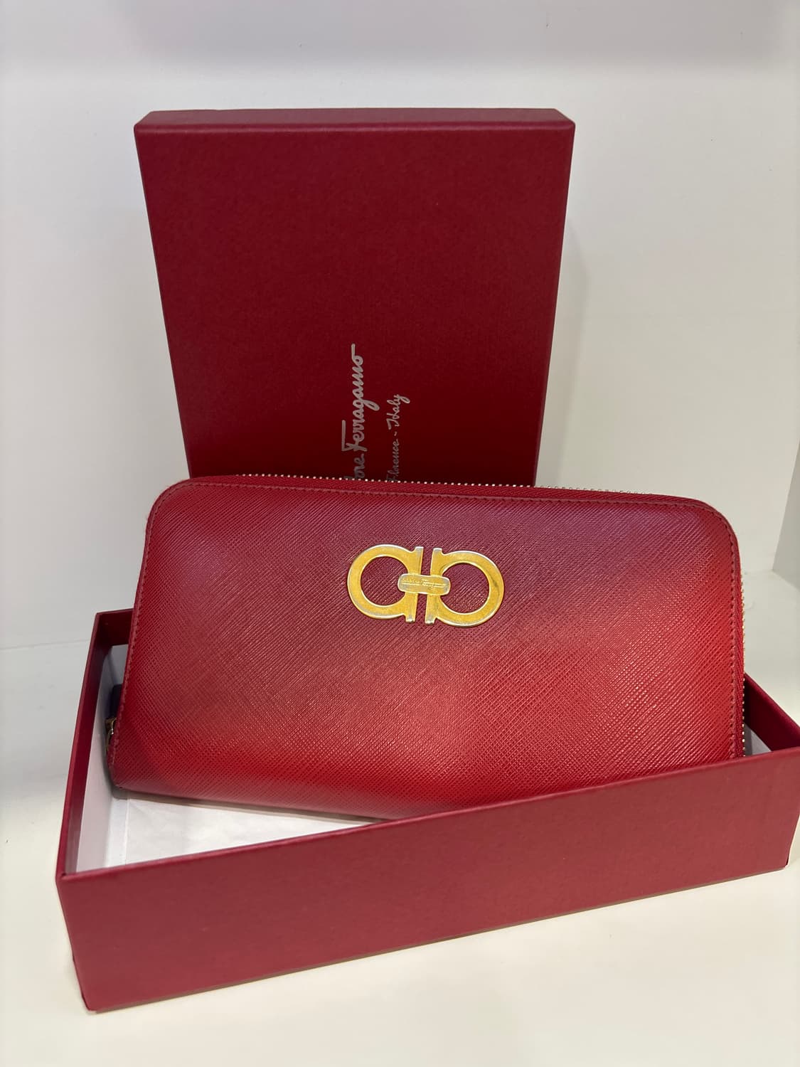 페라가모 빨강 장지갑 (수수료X) 상품이미지1