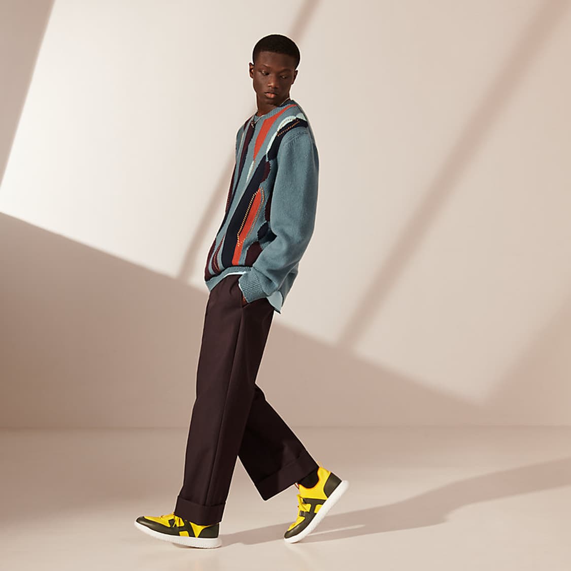 에르메스 런웨이피스 램스킨 트리밍 캐시미어 런웨이 니트 상품이미지2