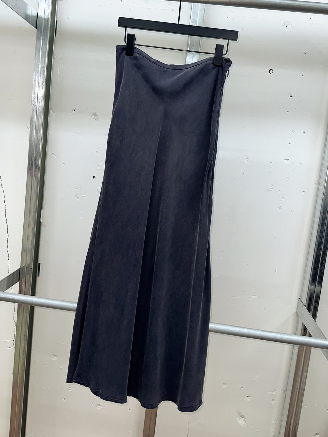 soft blue gray long skirt 상품이미지3