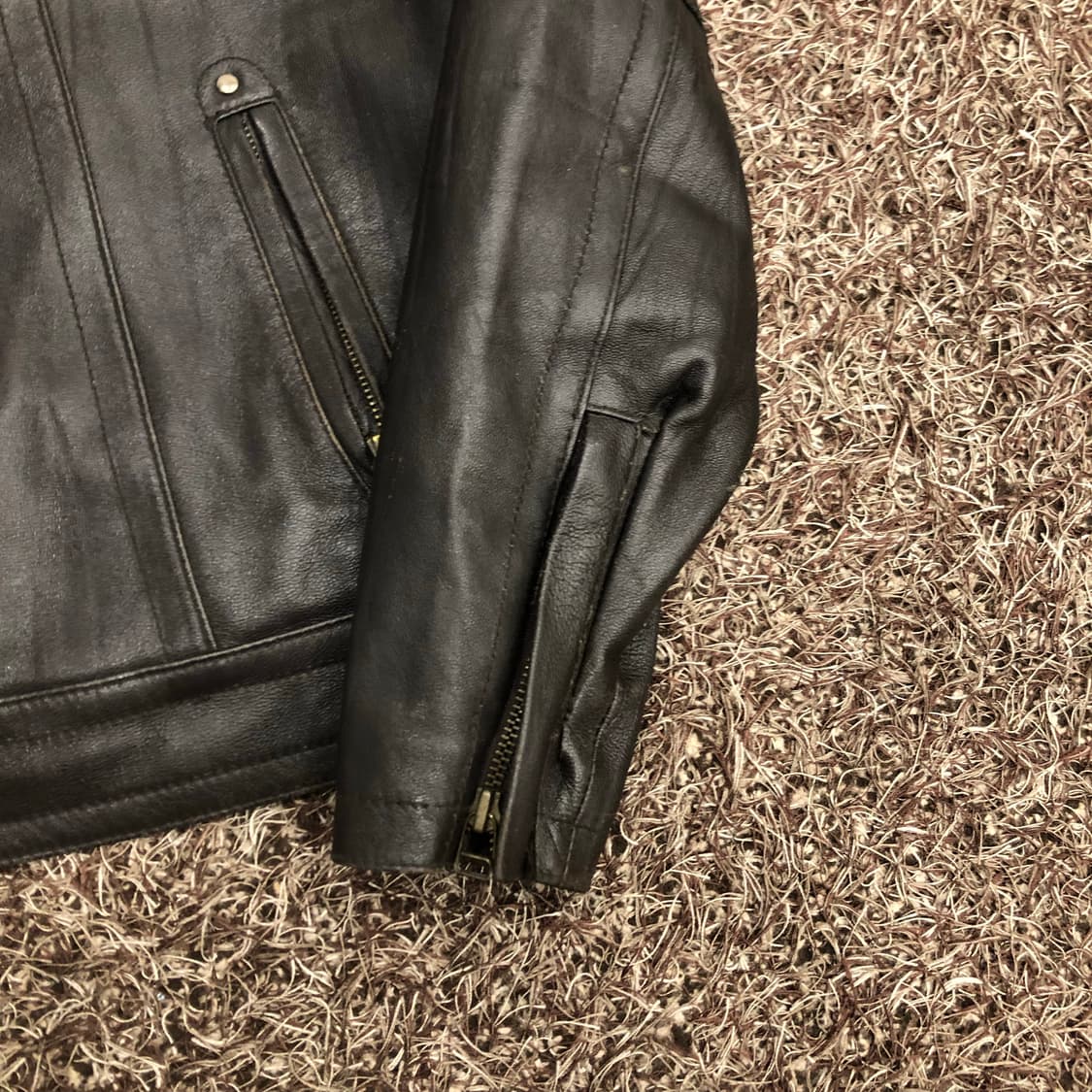 빈티지 양가죽 바이커 레더 가죽 자켓 상품이미지3