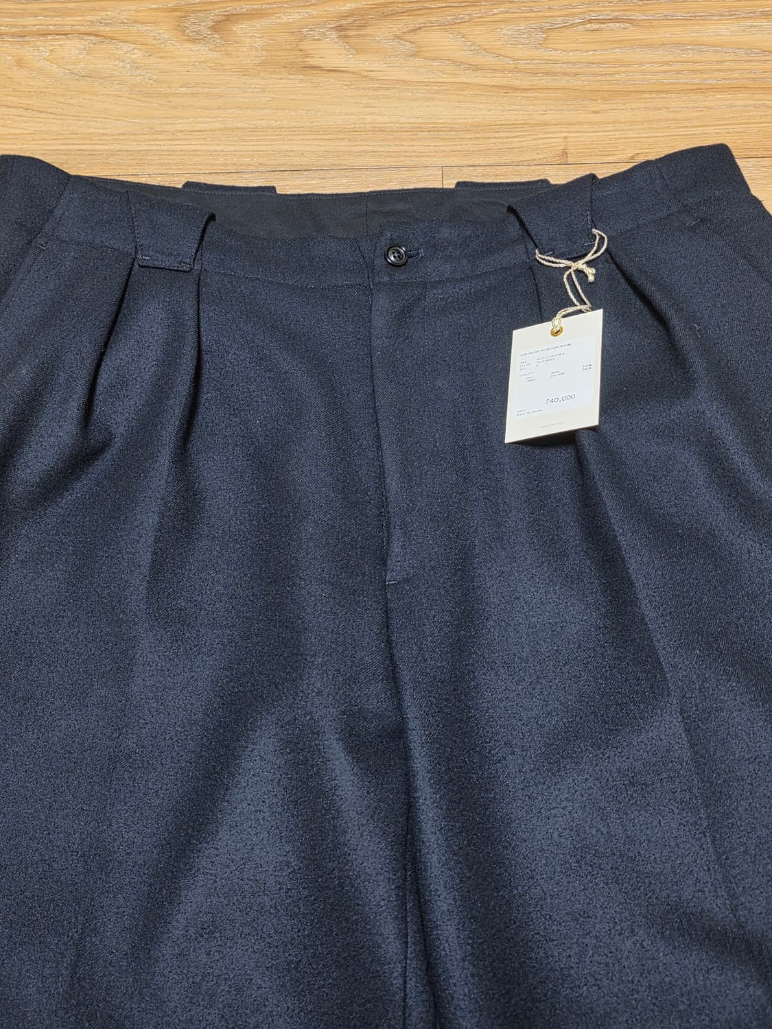 5size택포35만)24fw울테리어 슈퍼파인 멜튼 턱 트라우저 상품이미지3